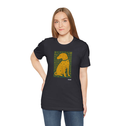 DOGART Unisex Jersey Dog T-Shirt - KLIMT - Iconic Painting Reimagined with Dogs