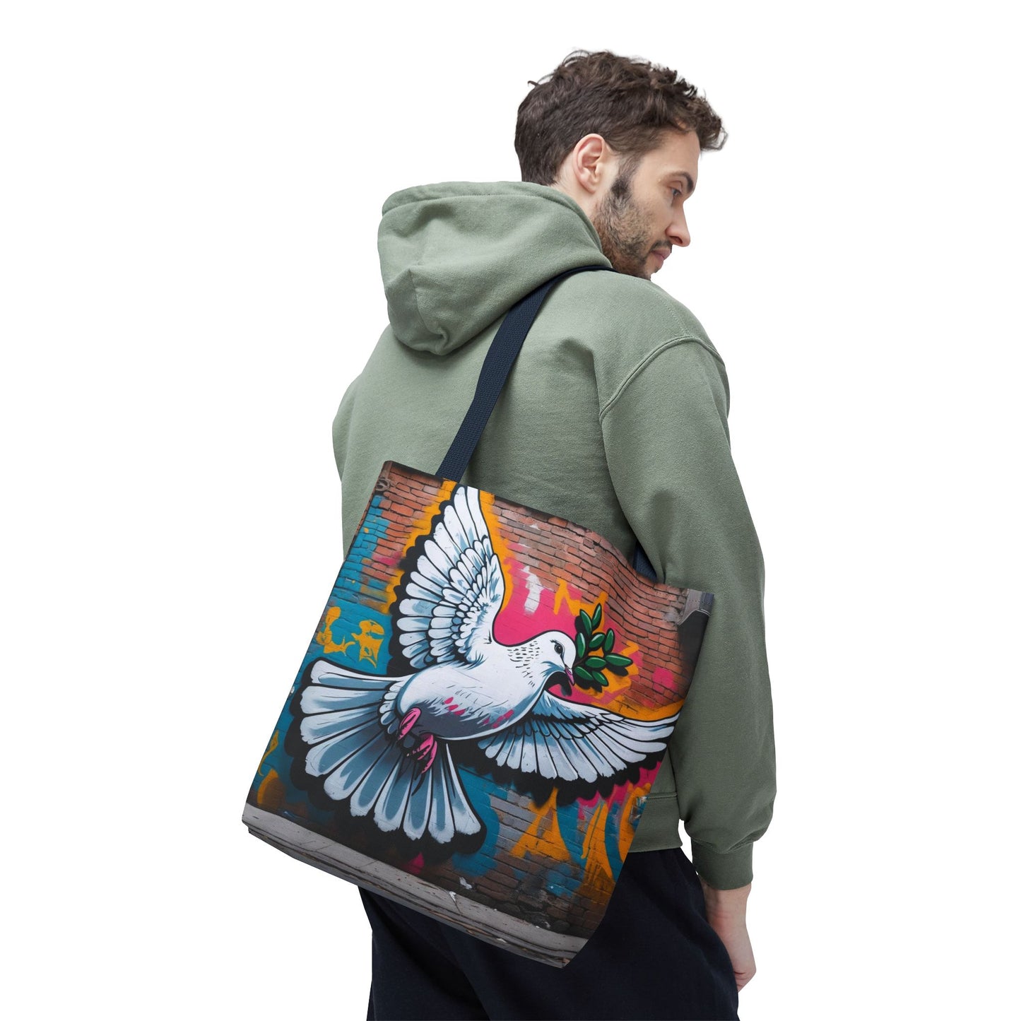 Artistic Surge - Eco-Friendly Canvas Tote Bag - PEACE