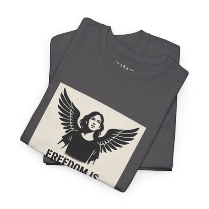 Rebel Graphic Tee - Unisex Heavy Cotton T-Shirt for the Wild at Heart. Rebel Tees, Born to Be Worn - FREEDOM IS NON-NEGOTIABLE