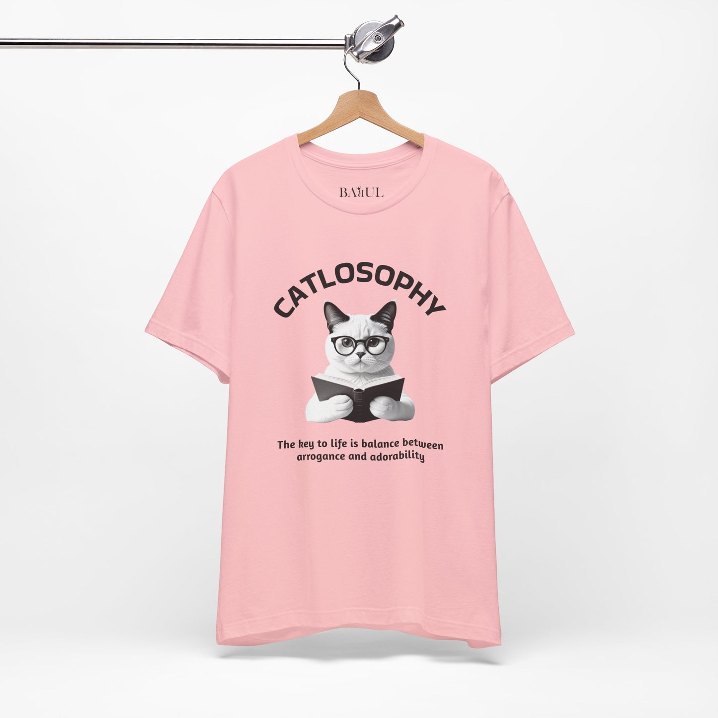 Catlosophy Unisex Jersey Short Sleeve Tee –  "The Key to Life" Design