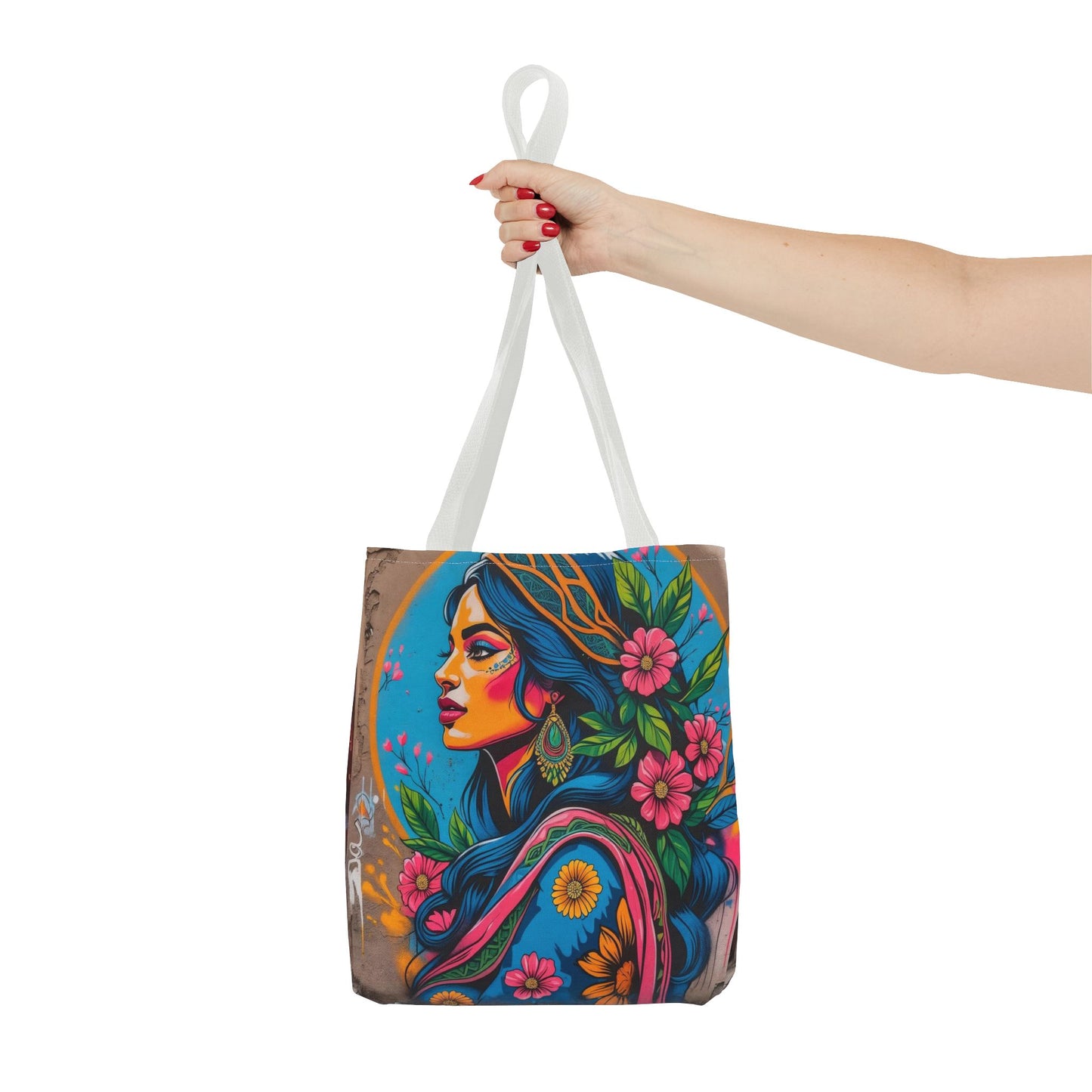 Artistic Surge - Eco-Friendly Canvas Tote Bag - FLOWERING WOMAN