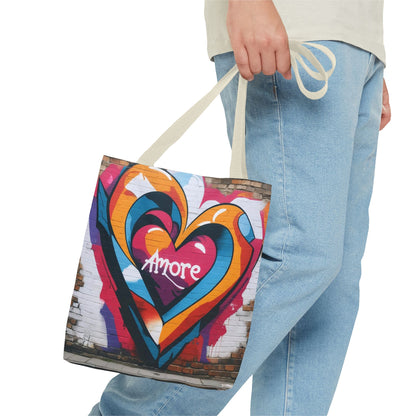 Artistic Surge - Eco-Friendly Canvas Tote Bag - HEART