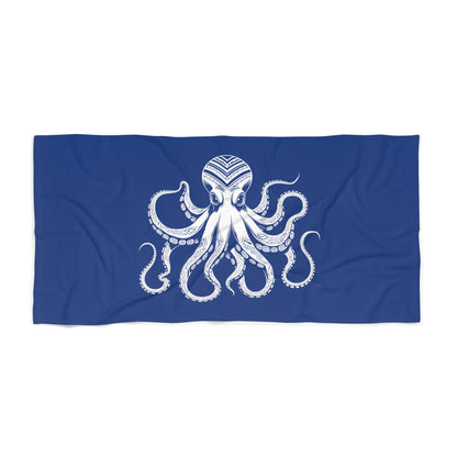 Tribal Waves Beach Towel - OCTOPUS