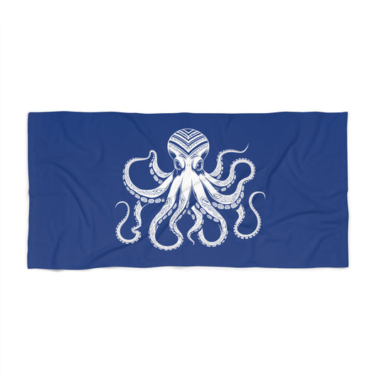 Tribal Waves Beach Towel - OCTOPUS