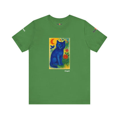 CATART Unisex Jersey Cat T-Shirt - MARC CHAGALL - Iconic Painting Reimagined with Cats