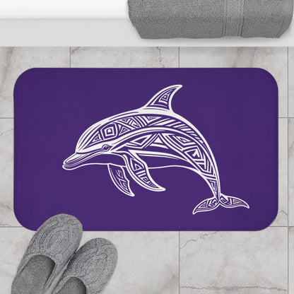 Tribal Bath Mat. Ocean Energy, Tribal Style