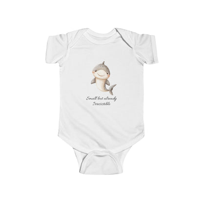 Adorable Baby Bodysuit with Shark Design
