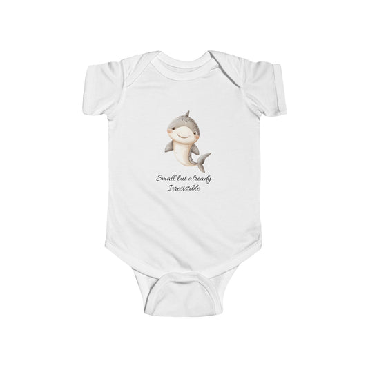 Adorable Baby Bodysuit with Shark Design