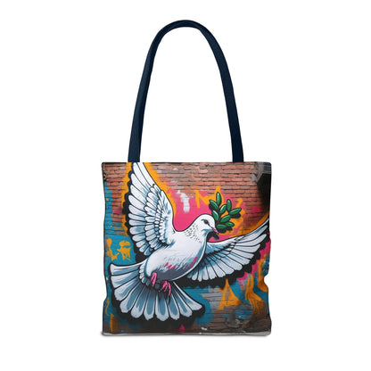 Artistic Surge - Eco-Friendly Canvas Tote Bag - PEACE