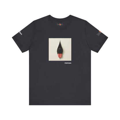 DOGART Unisex Jersey Dog T-Shirt - FONTANA - Iconic Painting Reimagined with Dogs