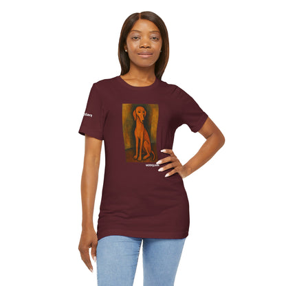 DOGART Unisex Jersey DOG T-Shirt - MODIGLIANI - Iconic Painting Reimagined with Dogs