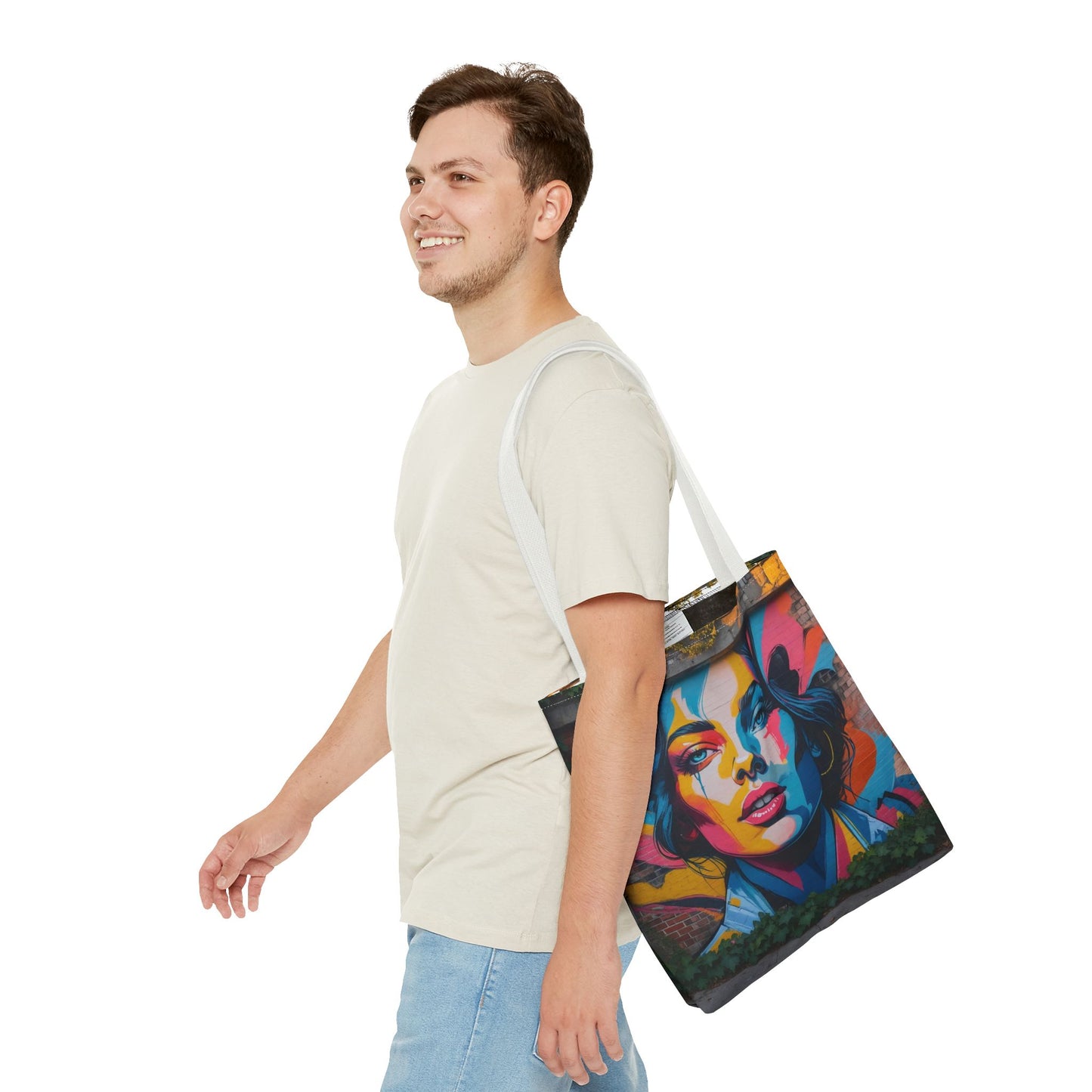 Artistic Surge - Eco-Friendly Canvas Tote Bag - WOMAN'S FACE