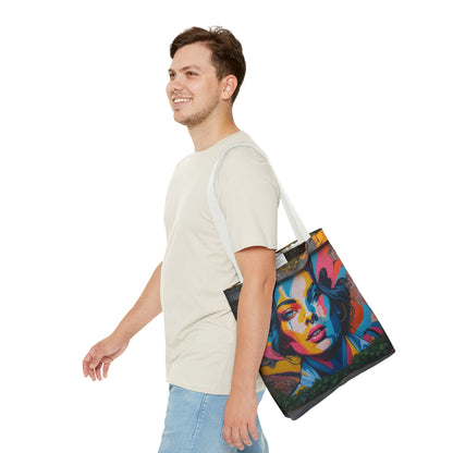 Artistic Surge - Eco-Friendly Canvas Tote Bag - WOMAN'S FACE