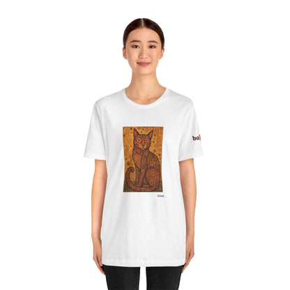 CATART Unisex Jersey Cat T-Shirt - KLIMT - Iconic Painting Reimagined with Cats