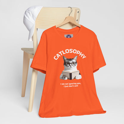 Catlosophy Unisex Jersey Short Sleeve Tee –  "I am not ignoring you" Design