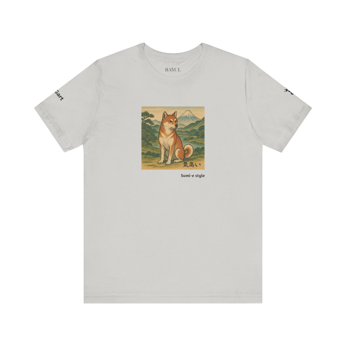 DOGART Unisex Jersey DOG T-Shirt - SUMI-E STYLE - Iconic Painting Reimagined with Dogs