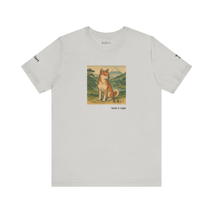 DOGART Unisex Jersey DOG T-Shirt - SUMI-E STYLE - Iconic Painting Reimagined with Dogs