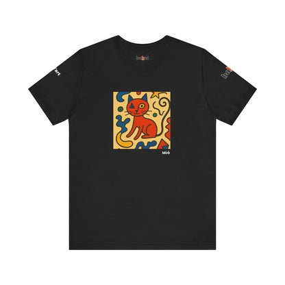 CATART Unisex Jersey Cat T-Shirt - MIRO - Iconic Painting Reimagined with Cats