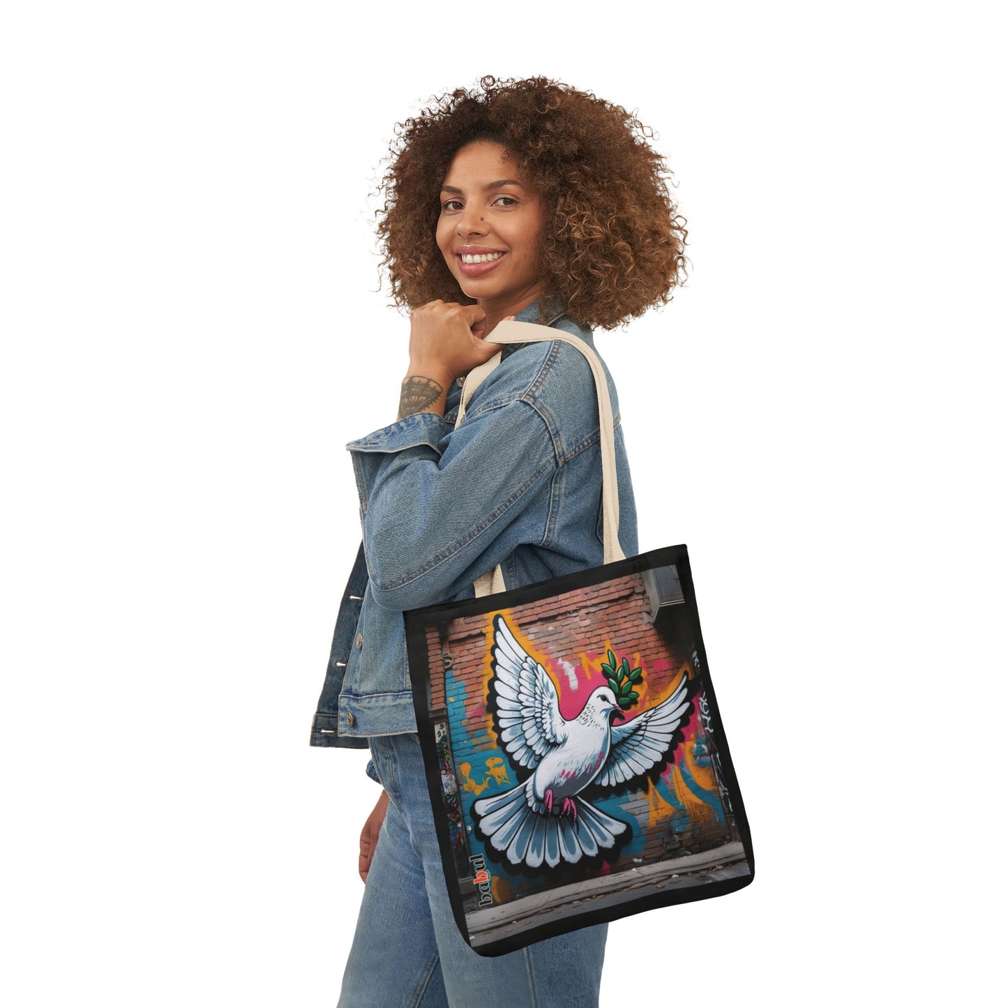 Artistic Surge - Eco-Friendly Canvas Tote Bag - PEACE
