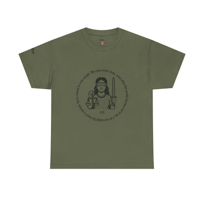 Justice - ArcanaPop T-Shirt – Where Tarot Magic Meets Pop Art