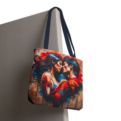 Artistic Surge - Eco-Friendly Canvas Tote Bag - LOVERS