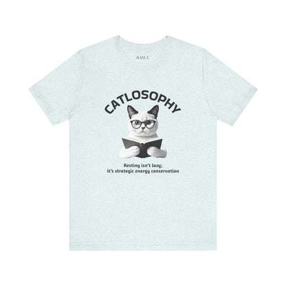 Catlosophy Unisex Jersey Short Sleeve Tee –  "Resting isn't Lazy" Design