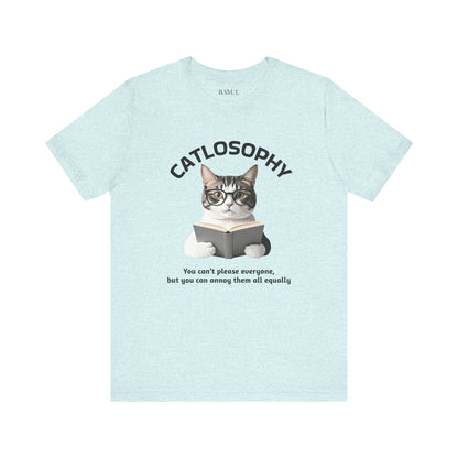 Catlosophy Unisex Jersey Short Sleeve Tee –  "You can't please everyone" Design