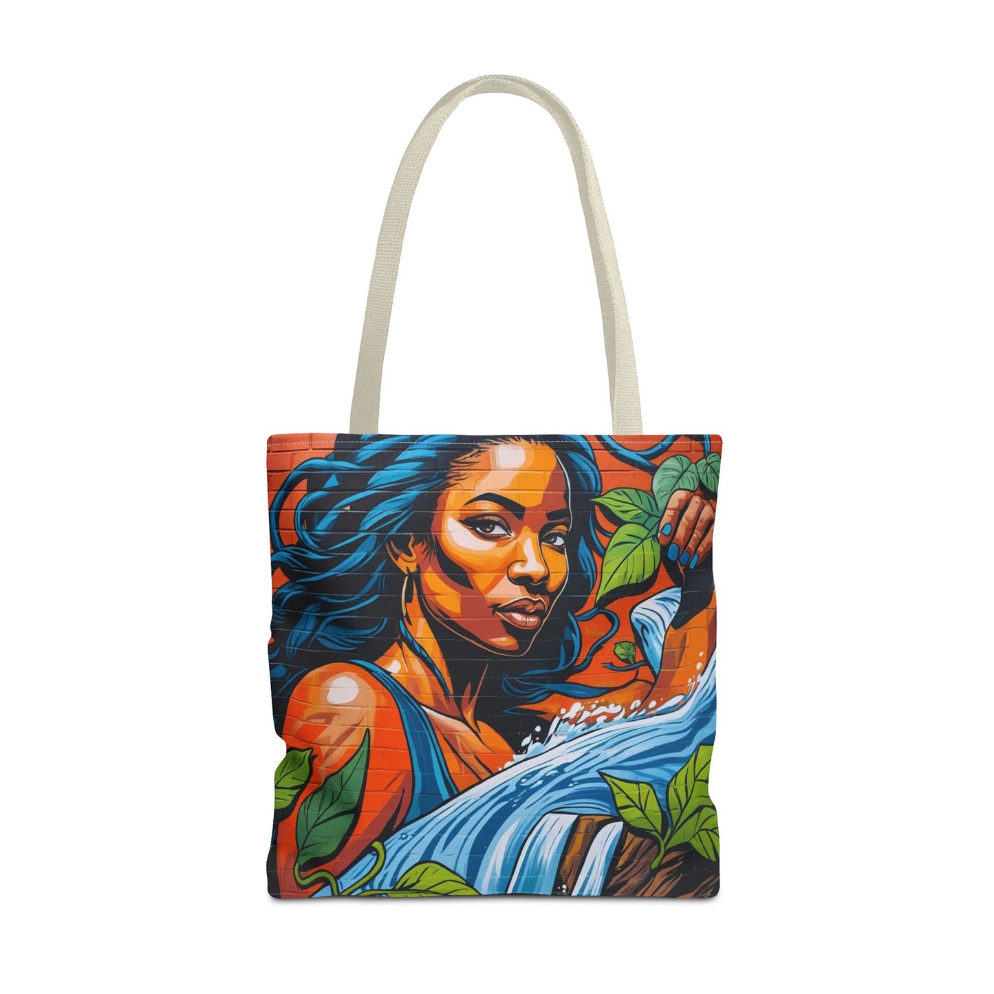 Artistic Surge - Eco-Friendly Canvas Tote Bag - WOMAN WITH WATER