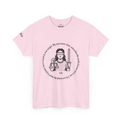 Justice - ArcanaPop T-Shirt – Where Tarot Magic Meets Pop Art