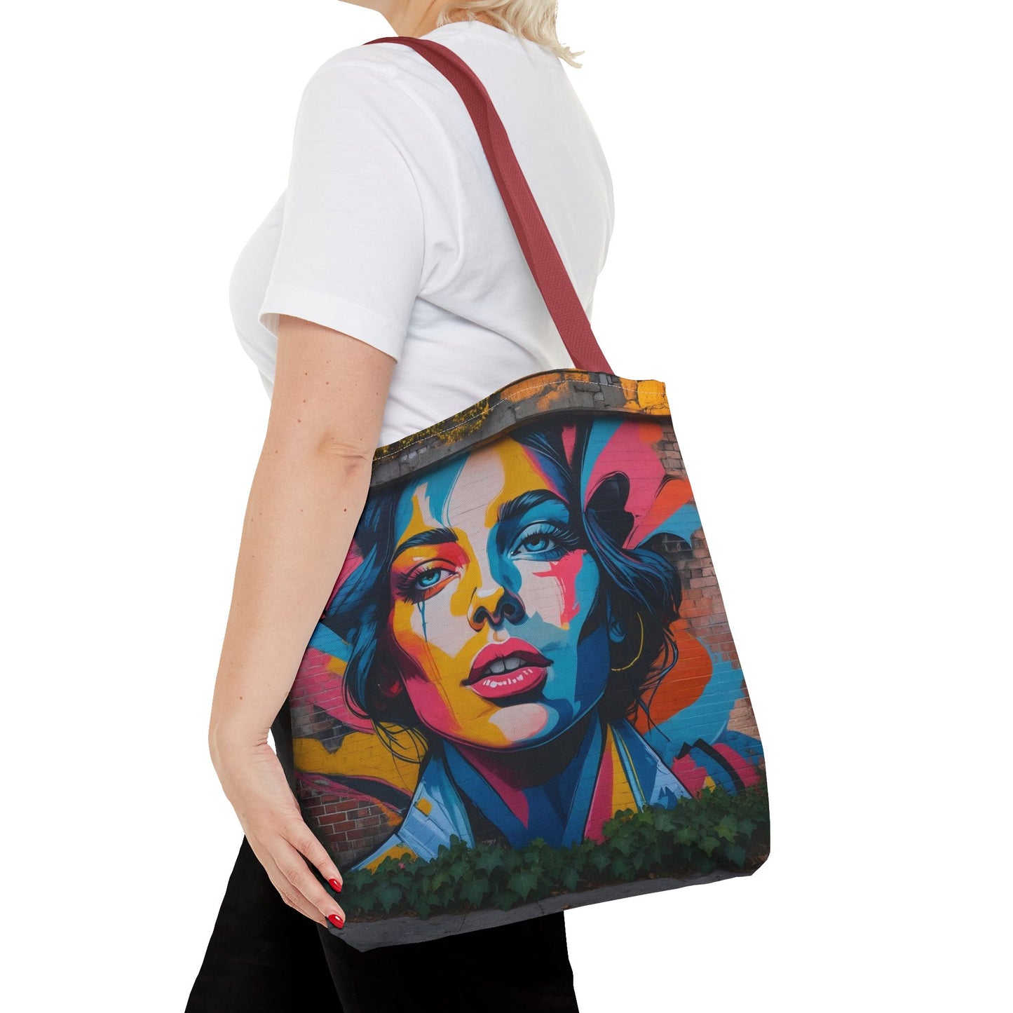 Artistic Surge - Eco-Friendly Canvas Tote Bag - WOMAN'S FACE