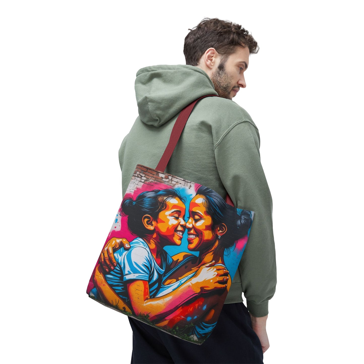 Artistic Surge - Eco-Friendly Canvas Tote Bag - SMILING HUG