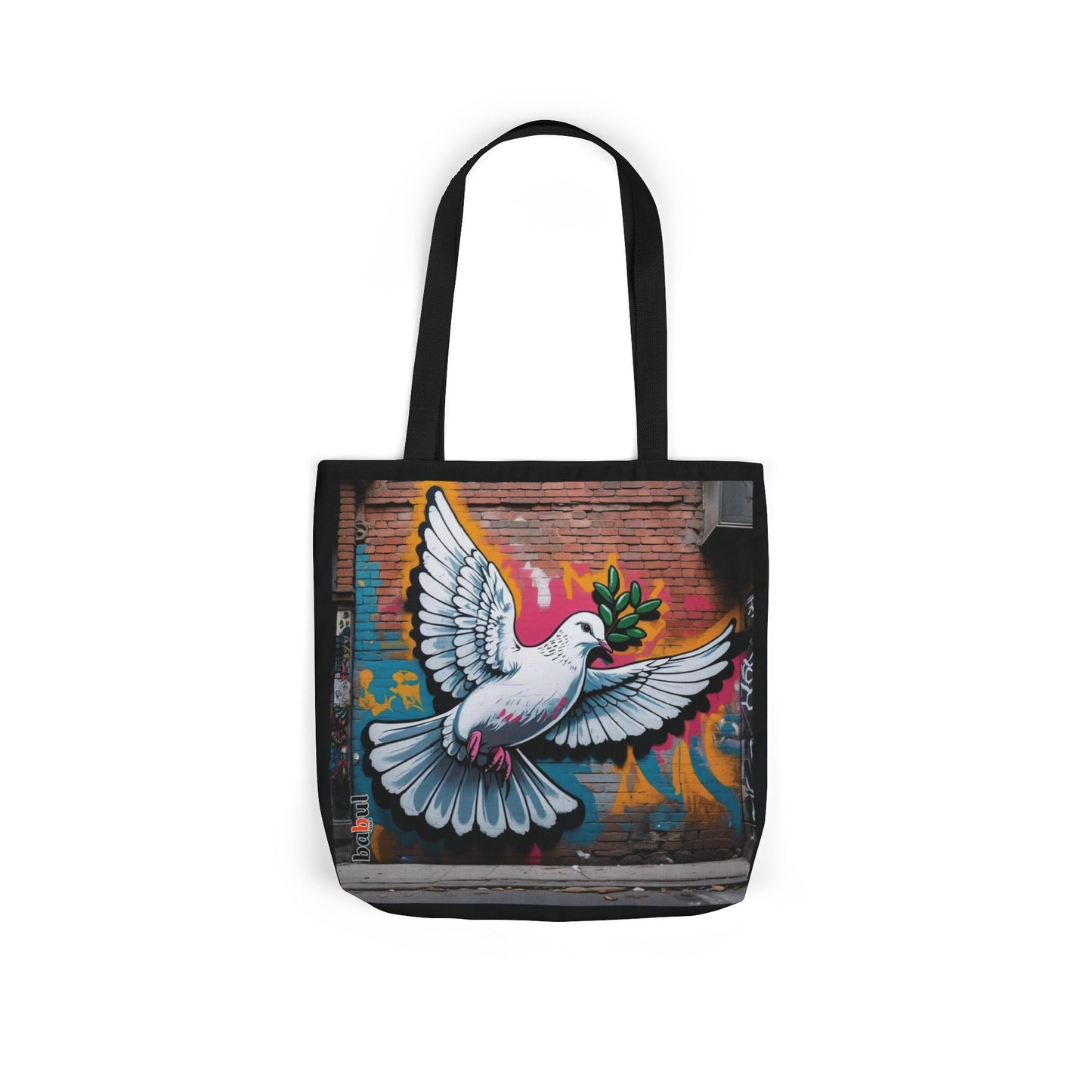 Artistic Surge - Eco-Friendly Canvas Tote Bag - PEACE