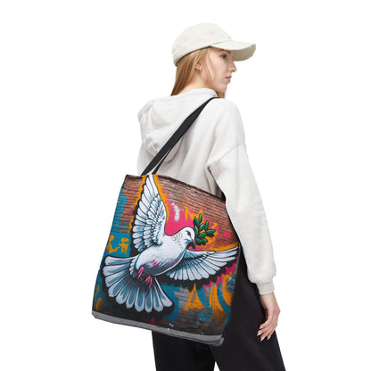 Artistic Surge - Eco-Friendly Canvas Tote Bag - PEACE