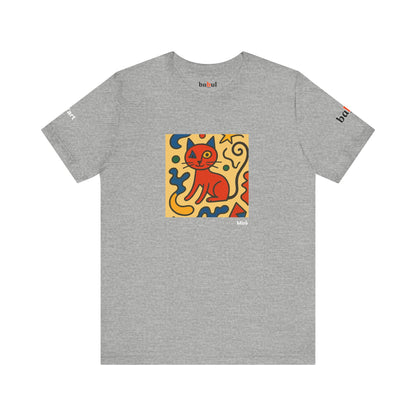 CATART Unisex Jersey Cat T-Shirt - MIRO - Iconic Painting Reimagined with Cats