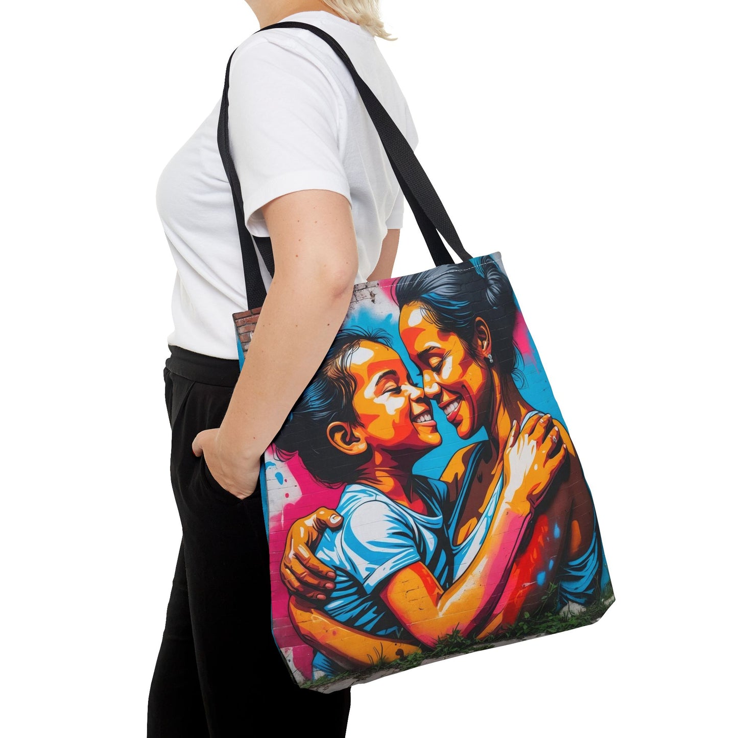 Artistic Surge - Eco-Friendly Canvas Tote Bag - SMILING HUG