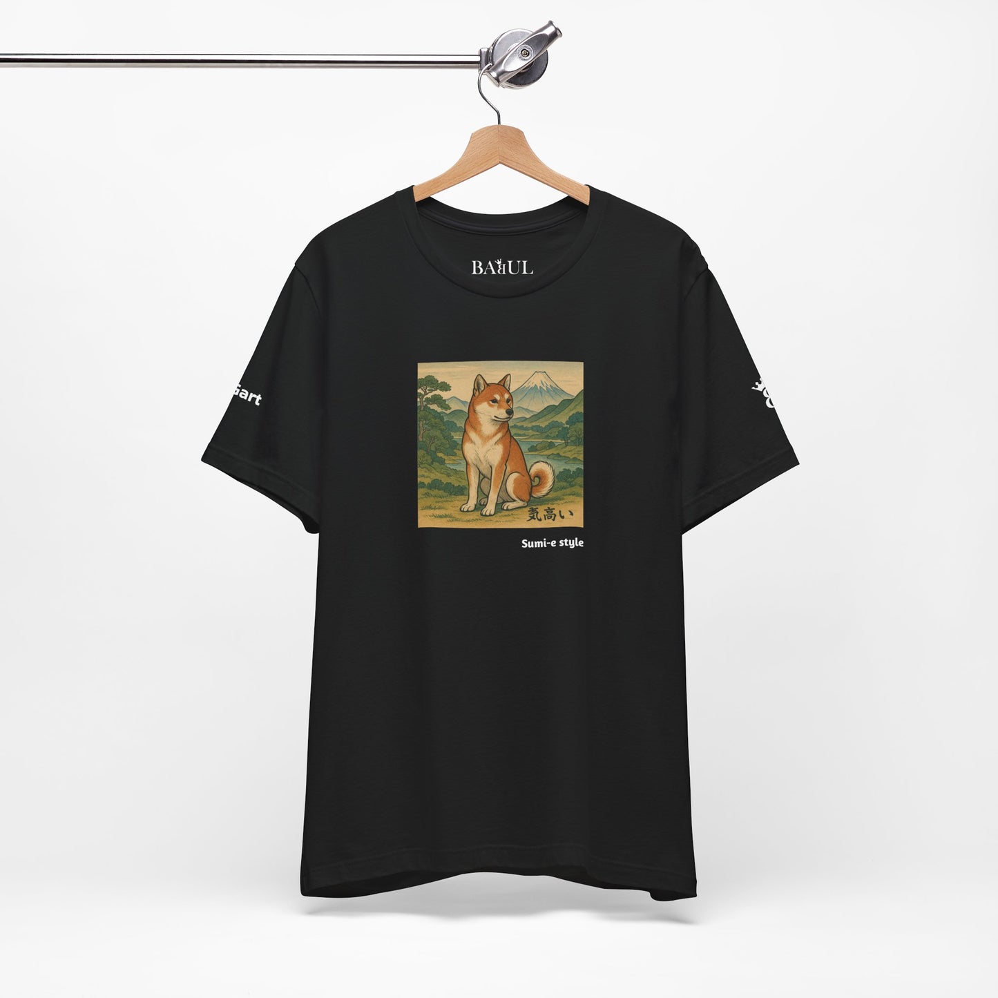 DOGART Unisex Jersey DOG T-Shirt - SUMI-E STYLE - Iconic Painting Reimagined with Dogs