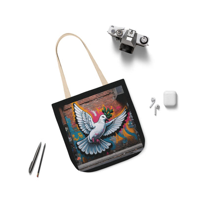 Artistic Surge - Eco-Friendly Canvas Tote Bag - PEACE