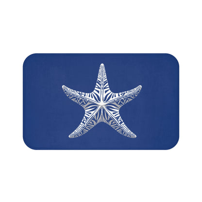 Tribal Bath Mat. Ocean Energy, Tribal Style