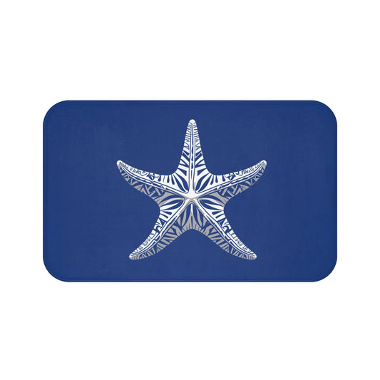 Tribal Bath Mat. Ocean Energy, Tribal Style