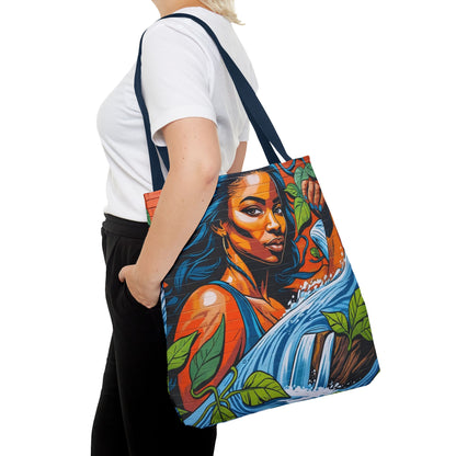 Artistic Surge - Eco-Friendly Canvas Tote Bag - WOMAN WITH WATER