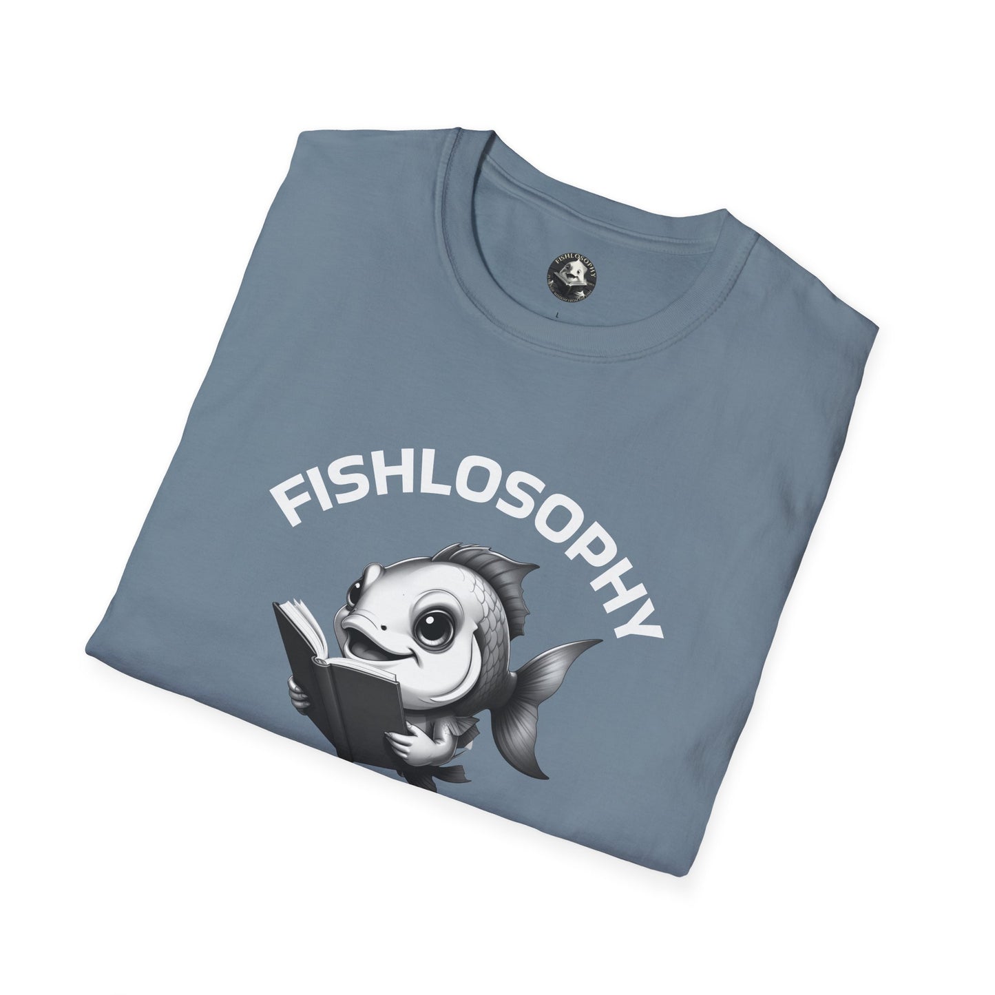 Fishlosophy Unisex T-Shirt - Ocean Vibes and Life's Questions Design - A Smart Fish Knows That Not Everything Is As It Seems