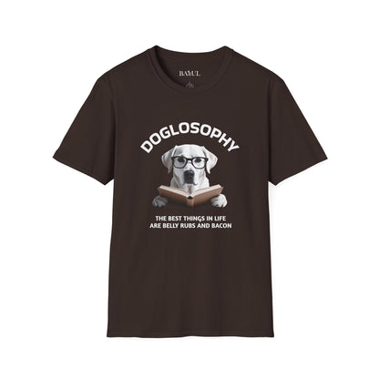 Doglosophy  Unisex Softstyle T-Shirt - "The Best Things in Life" Design
