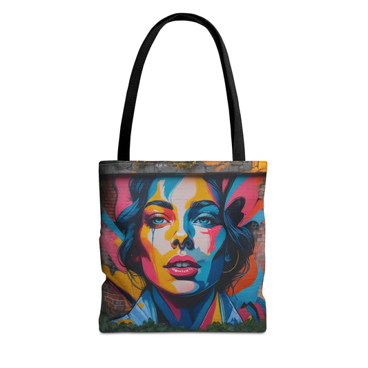 Artistic Surge - Eco-Friendly Canvas Tote Bag - WOMAN'S FACE