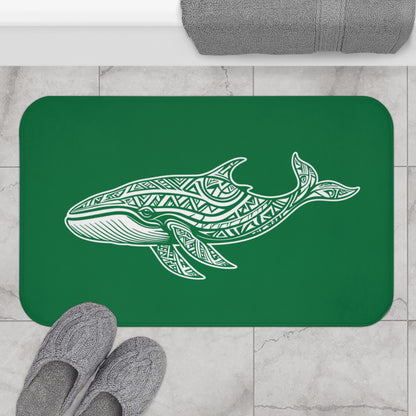 Tribal Bath Mat. Ocean Energy, Tribal Style