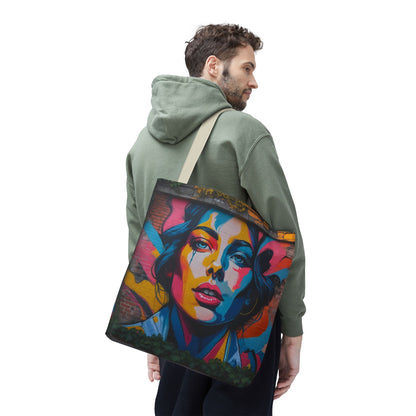 Artistic Surge - Eco-Friendly Canvas Tote Bag - WOMAN'S FACE
