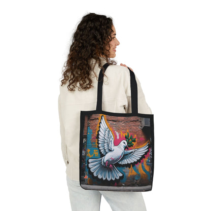 Artistic Surge - Eco-Friendly Canvas Tote Bag - PEACE