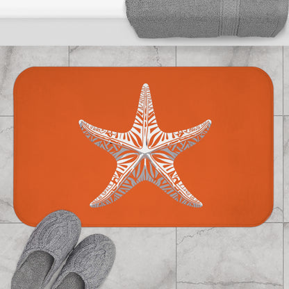 Tribal Bath Mat. Ocean Energy, Tribal Style