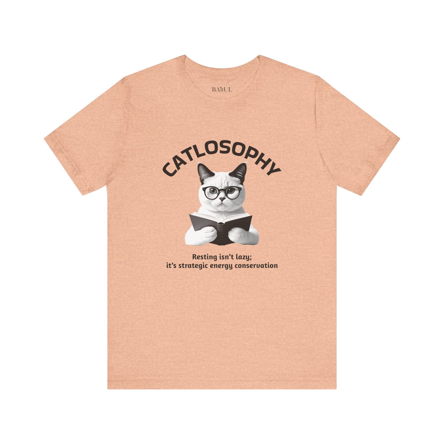 Catlosophy Unisex Jersey Short Sleeve Tee –  "Resting isn't Lazy" Design
