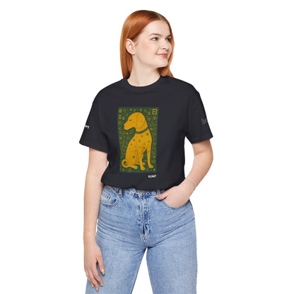 DOGART Unisex Jersey Dog T-Shirt - KLIMT - Iconic Painting Reimagined with Dogs