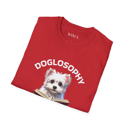 Doglosophy  Unisex Softstyle T-Shirt - "Happiness is a Warm Sunbeam" Design